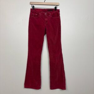 Adriano Goldschmied Pants Womens 27 Red The Angel Bootcut Low Rise Stretch